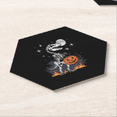 Spooky Saurus Halloween Dinosaur Kartonnen Onderzetters (Schuin)