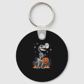 Spooky Saurus Halloween Dinosaurus Sleutelhanger (Voorkant)