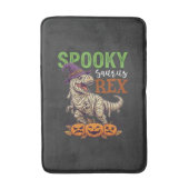 Spooky Saurus Rex Mummie Dinosaur Heksenhoed Pompo Badmat (Voorkant Verticaal)