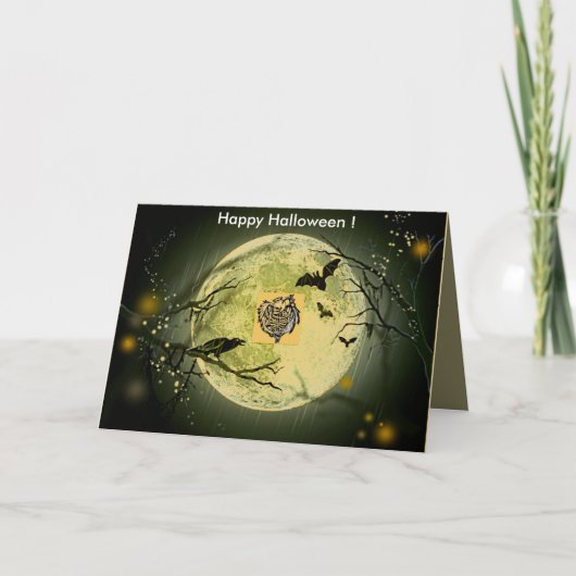 Spooky Scary Crow Gory Happy Halloween Quote (Voorkant)