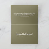 Spooky Scary Crow Gory Happy Halloween Quote (Binnen)