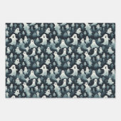 Spooky Scary Ghost Inpakpapier Vel (Voorkant 2)