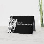 Spooky Scary Halloween Skeleton X-Ray Botten Kaart (Voorkant)