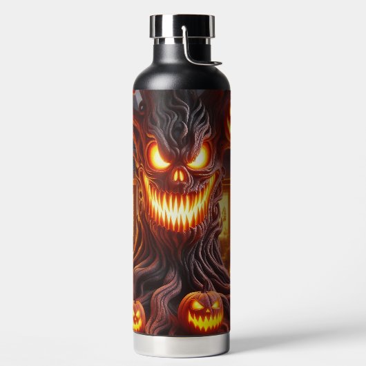 SPOOKY SCARY HALLOWEEN TREE WITH ORANGE PUMPKINS WATERFLES (Links)