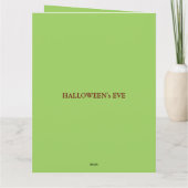 Spooky Scary Joker Herfst Maple Pumpkins Halloween Kaart (Achterkant)