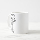 Spooky Scary Skeleton Halloween Koffiemok (Voorkant links)