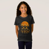 Spooky Scary Skeletons Halloween T-Shirt – Dansen (Voorkant volledig)