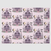 Spooky schattig herenhuis patroon tissuepapier (Voorkant)