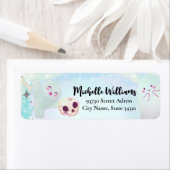 Spooky schattig verjaardag blauw etiket (Insitu)