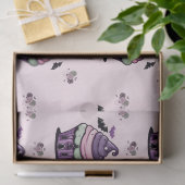 Spooky schattige Cupcake & Lollipops vleermuizen p Tissuepapier (Geschenk)