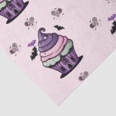 Spooky schattige Cupcake & Lollipops vleermuizen p Tissuepapier (Detail)