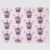 Spooky schattige Cupcake & Lollipops vleermuizen p Tissuepapier (Voorkant)