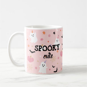 Spooky Schattige Dusty Pink Ghost Halloween Koffiemok