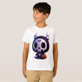 "Spooky Schattige figuur" T-shirt (Voorkant volledig)