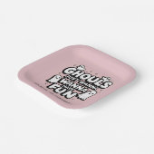 Spooky Schattige Ghost Halloween Verjaardag Roze Papieren Bordje (Gebogen)