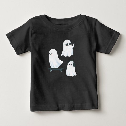 Spooky Schattige Ghost Peuter T-shirt - Halloween  (Voorkant)