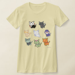 Spooky Schattige Halloween Cats T-shirt