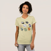 Spooky Schattige Halloween Cats T-shirt (Voorkant volledig)