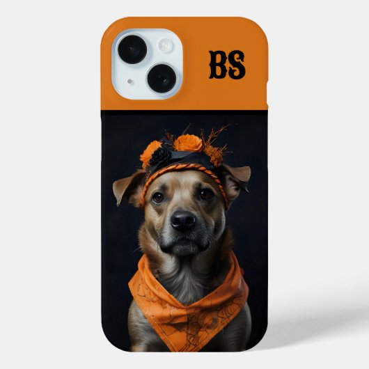 Spooky schattige Halloween hond in Vermomming Case-Mate iPhone Case (Achterkant)