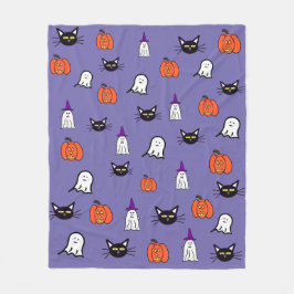 Spooky Schattige Halloween Print Fleece Deken