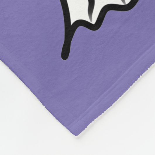 Spooky Schattige Halloween Print Fleece Deken (Hoek)