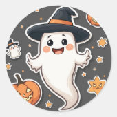 Spooky & Schattige: Halloween Stickers om te zoete (Voorkant)