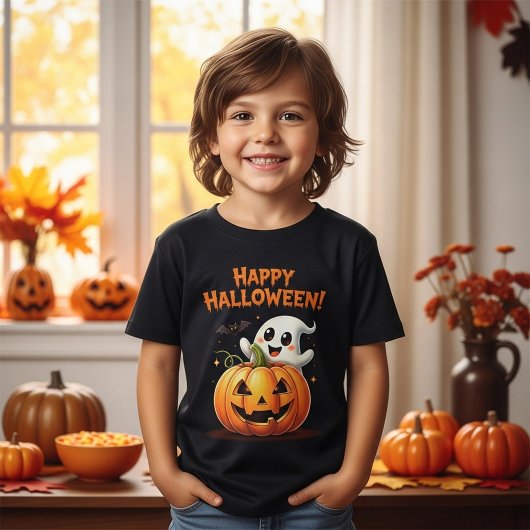 Spooky-Schattige Halloween T-shirt voor kinderen