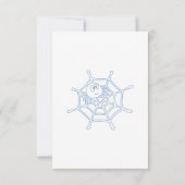 Spooky Schattige Halloween Verjaardagsjongen Bedankkaart (Achterkant)