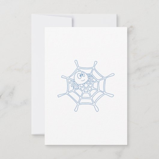 Spooky Schattige Halloween Verjaardagsjongen Bedankkaart (Achterkant)