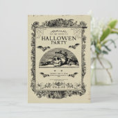 Spooky, Schattige, match vibes Halloween Invitatio Kaart (Staand voorkant)