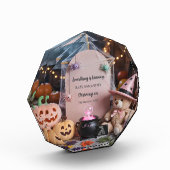 Spooky Schattige Meisje Halloween Zwangerschapsaan Fotoblokken (Links)