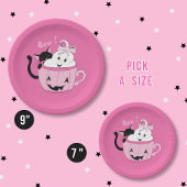 Spooky Schattige Roze Halloween Papier Bord - Ghos