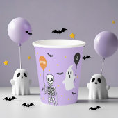 Spooky Schattige Skeleton & Ghost Halloween Verjaa Papieren Bekers