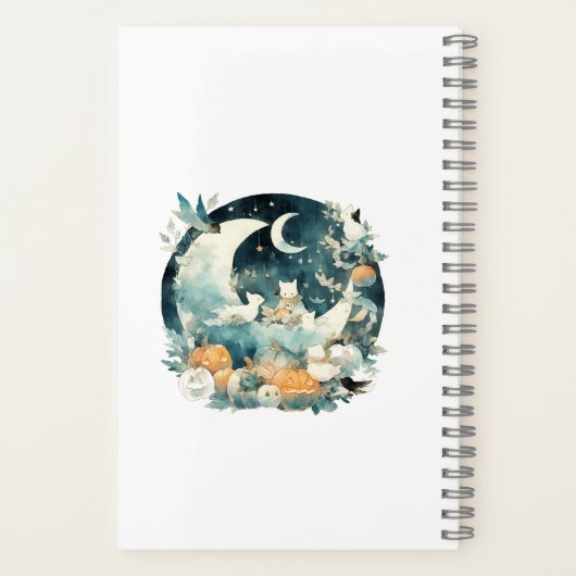 Spooky schattige stijl notitieboek (Achterkant)