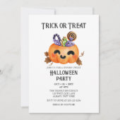 Spooky Schattige Trick or treat kostuum Halloween Kaart (Voorkant)