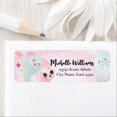 Spooky schattige verjaardag etiket (Insitu)