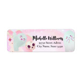 Spooky schattige verjaardag etiket (Voorkant)