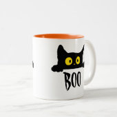 Spooky Schattige zwart kattenboek Halloween Mok (Voorkant rechts)