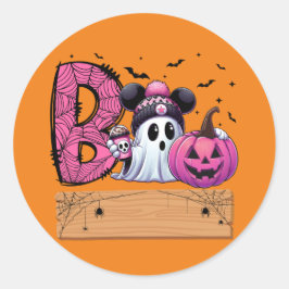 Spooky Schattigee Boo Ghost Sticker