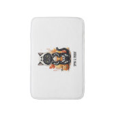 Spooky Schattigee Cat Halloween Badmat (Voorkant Verticaal)