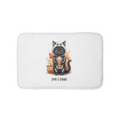 Spooky Schattigee Cat Halloween Badmat (Voorkant)