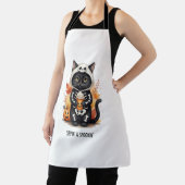 Spooky Schattigee Cat Halloween Schort (Insitu)