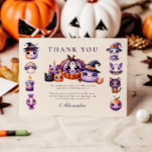 Spooky Schattigee eerste verjaardag Bedankkaart