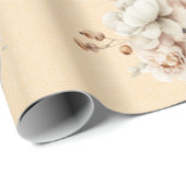 Spooky Schattigee eerste verjaardag Halloween Wrap Cadeaupapier (Rol Hoek)