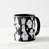 Spooky Schattigee Ghost Illustration Pattern - Hal Mok (Voorkant rechts)