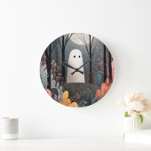 Spooky Schattigee Ghost Nursery Halloween Clock Grote Klok (Huis)