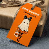 Spooky Schattigee Ghost Trick or treat Happy Hallo Cadeaulabel