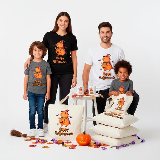 Spooky Schattigee Gift Funny Cappy Halloween Capyb Tote Bag