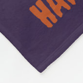 Spooky Schattigee Halloween - Black Cats & Pumpkin Fleece Deken (Hoek)