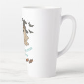 Spooky Schattigee Halloween - Boos, Bats & Treats Latte Mok (Rechts)